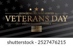 Veterans Day USA Flag Background