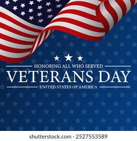 Veterans Day USA Flag Background - Powered by Shutterstock