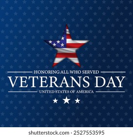 Veterans Day USA Flag Background - Powered by Shutterstock