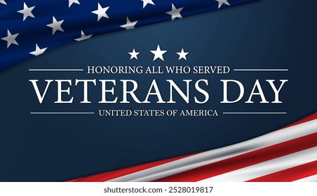 Veterans Day USA Flag Background - Powered by Shutterstock