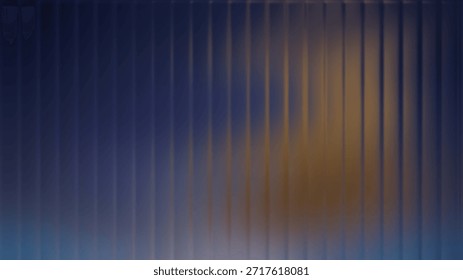 Vibrant abstract background with blurred vertical lines on a dark blue and orange gradient