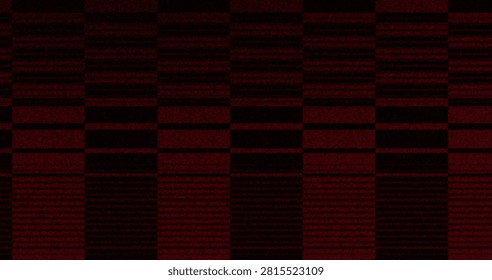 Vibrant abstract background featuring bold geometric patchwork of red, black and gray tones arranged in striped squares pattern. High-contrast color blocking creates dynamic, energetic aesthetic perfect for modern design, gaming, fashion, contemporary branding, and creative projects. The organized grid structure balances visual interest with clean geometry.