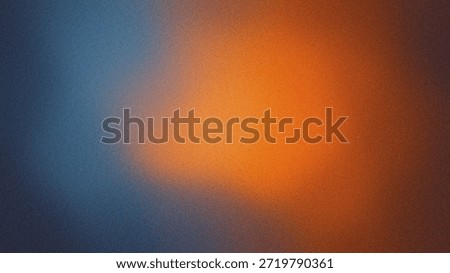 A vibrant abstract background featuring a gradient of blue and orange hues with a textured effect