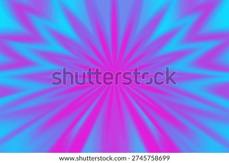 A vibrant abstract background featuring a radial burst pattern in shades of pink and blue, creating a sense of energetic motion emanating from the center.