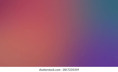 A vibrant abstract background featuring a smooth gradient transition from warm orange and pink tones to cool purple and blue, enhanced with a subtle grainy texture.