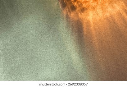 A vibrant abstract background featuring a textured gradient from muted green to warm orange hues with an impasto effect.