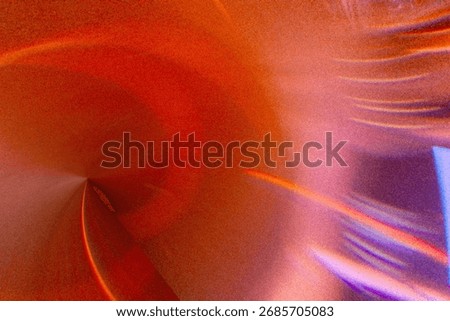 Vibrant abstract copper background with a grainy texture, light curve, and subtle purple chromatic aberration ideal for dynamic design projects