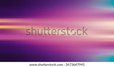 A vibrant abstract design featuring horizontal streaks of pastel colors, transitioning smoothly from purple to pink, and culminating in a teal hue.