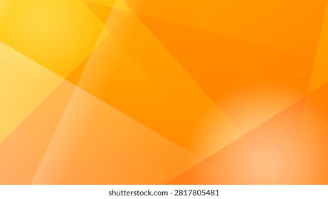 Vibrant abstract geometric background featuring overlapping translucent layers of bright warm orange with composition layered geometric displays modern abstract