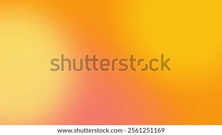 Vibrant abstract gradient background in warm yellow and orange hues with noise grain texture. Suitable for social media, product design, posters, wallpapers, etc.