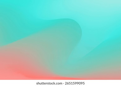 A vibrant abstract gradient inspired by tropical waters, blending turquoise, seafoam green, and soft coral pink. Smooth and bright, evoking warmth, nature, and relaxation.