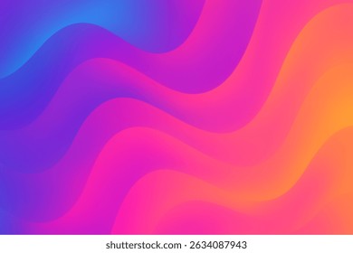 Vibrant Abstract Gradient Waves Background