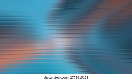 A vibrant and artistic abstract background featuring soft, horizontal light streaks that blend seamlessly between cooling blue tones and warm, inviting peach hues, creating a very smooth atmosphere.