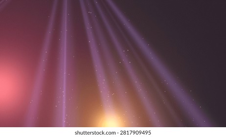 Vibrant beams of light create a captivating celestial display against the black sky.