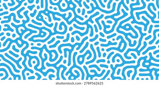 Vibrant blue and white abstract vector design featuring wavy lines and shapes, ideal for backgrounds, textures, and creative projects