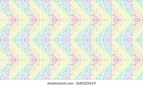 a vibrant and colorful star pattern background with rainbow colors. seamless design for festive holiday celebrations and modern abstract decoration. bright and artistic backdrop.