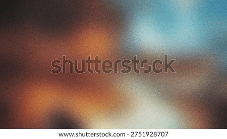 Vibrant cosmic dust clouds in deep orange blue hues expanding