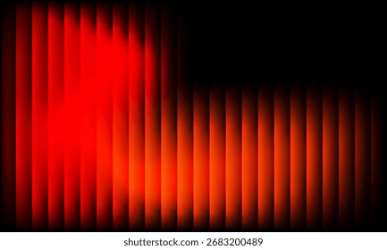 Vibrant Curtain Abstract: A mesmerizing visual of vertical lines, a vivid gradient of fiery hues, creating an energetic and artistic ambiance.