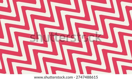 A vibrant and dynamic abstract background featuring a bold zigzag pattern in red and white.