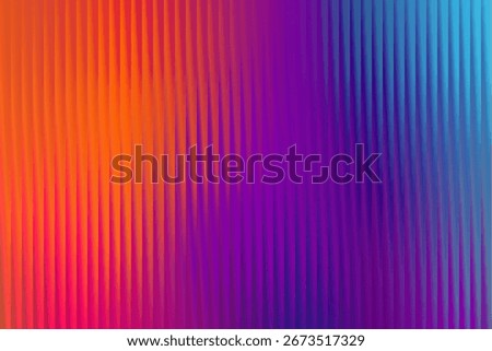 Vibrant gradient color lines with vertical pleats and textured pattern abstract background