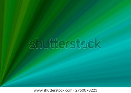 Vibrant green and blue gradient rays emanating from the bottom left corner, creating a dynamic abstract background.