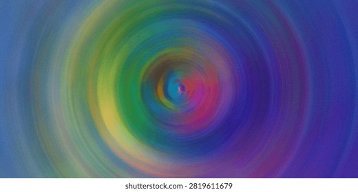 Vibrant and intense abstract background featuring a colorful radial blur effect with a mix of blue, green, yellow, and red hues.