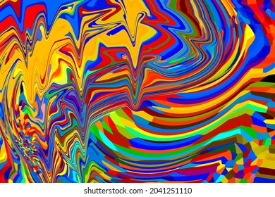 VIBRANT MULTICOLOUR DIGITAL ART PATTERN 