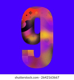 Vibrante diseño número 9