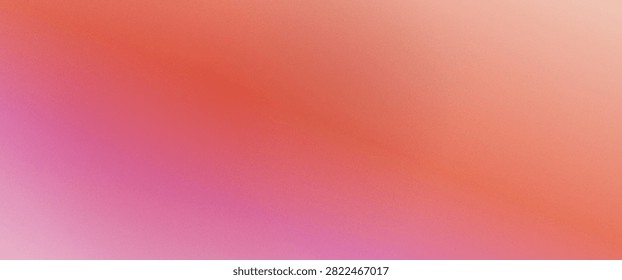 A vibrant orange to pink gradient background enhanced with a delicate grainy texture for a tactile aesthetic