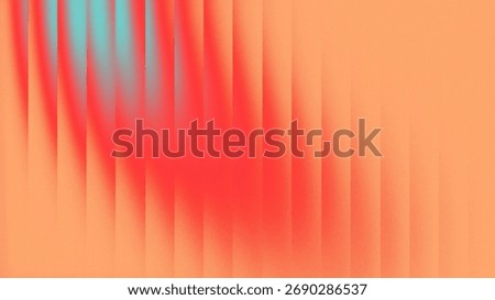 Vibrant orange red gradient background with soft blurry motion effect and futuristic vertical lens design.