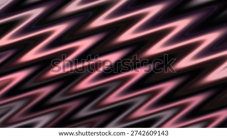Vibrant pink neon zigzag pattern on dark background