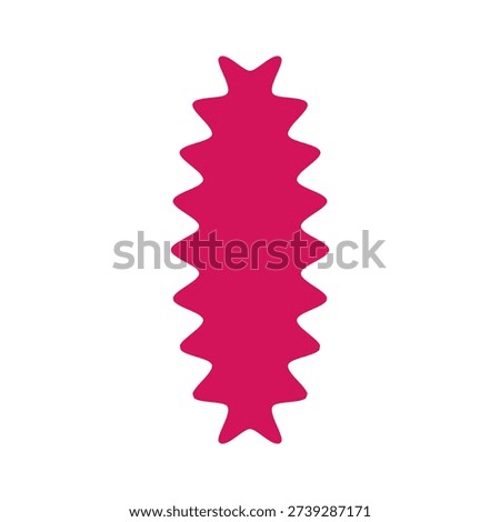 A vibrant pink zigzag pattern with a unique and eye-catching design.