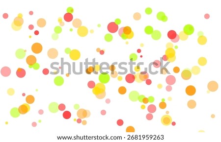 A vibrant and playful background featuring a multitude of colorful circles in shades 
