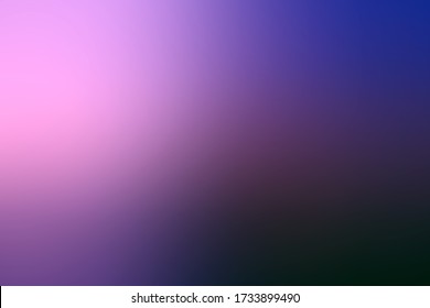 Vibrant purple light shines through blurred violet mist in the twilight