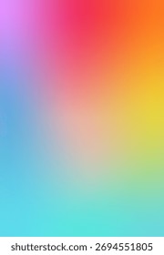 Vibrant Rainbow Gradient Background with Soft Blending of Colors