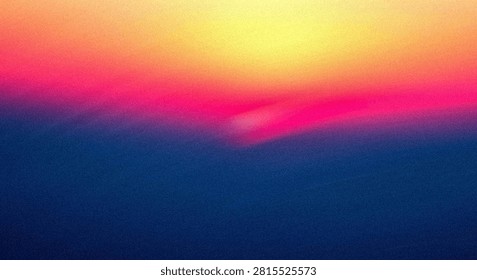 Vibrant sunset showcasing gradient hues of orange, pink, and purple over a calm ocean horizon with cloud reflections. Captured from a high viewpoint, emphasizing natural lighting and atmospheric contrast for a serene mood.
