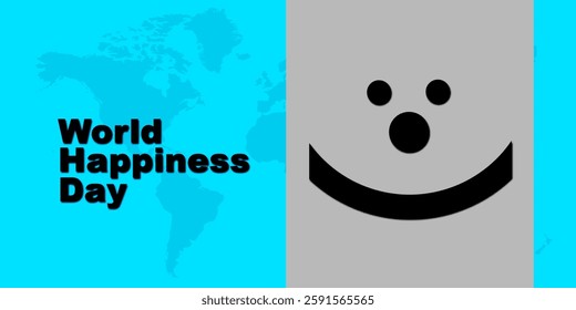 A vibrant and uplifting image representing World Happiness Day, celebrated globally on March 20th