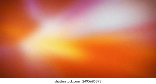 Vibrant and warm abstract gradient background featuring rich orange and soft white hues, with a touch of pink and yellow. Ideal for adding a lively and energetic feel to digital designs projects