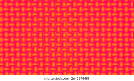 Vibrant Woven Pattern in Deep Red-Orange Gradient