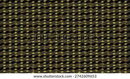 Vibrant yellow zigzag pattern on black background