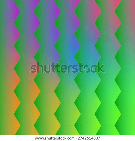 Vibrant zigzag patterns create a mesmerizing and colorful abstract design.