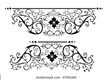 Victorian Rule Line Scrolls Stock Illustration 47492443 Shutterstock   Victorian Rule Line Scrolls 260nw 47492443 