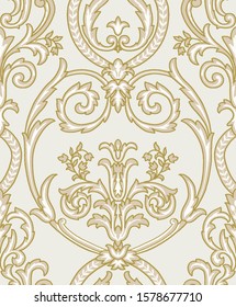 Victorian Wallpaper Classic Vintage Damask Stock Illustration ...