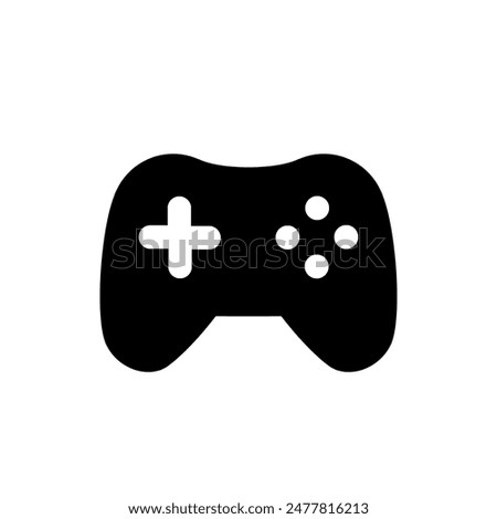 video game controller icon isolated on white background