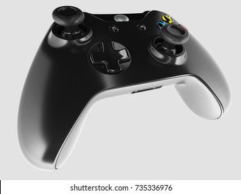 Video game controller isolated on white background. 3d rendering.