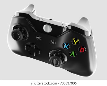 Video game controller isolated on white background. 3d rendering.