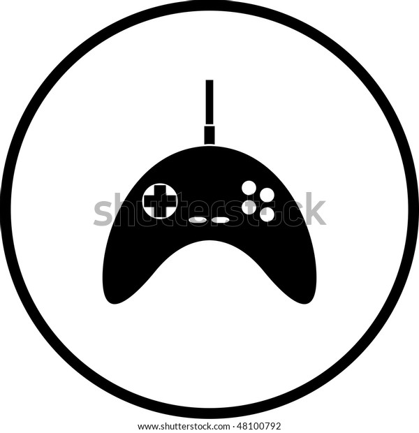 Video Game Controller Symbol Stock Illustration 48100792