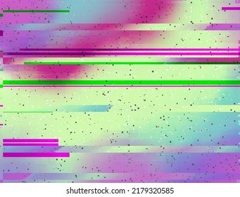 Video Interference, New Retro Wave, Glitches, Abstract Background, Modern Texture, 70-80s Style Retro Background, Rainbow Background, VHS Effect