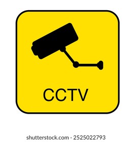 Video surveillance sign on a blank background. Ideal for security warnings, safety measures, or crime prevention. - Powered by Shutterstock