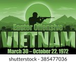 Vietnam war background scene of the 